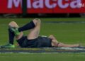 Comedian Dave Hughes suffered broken ribs during the Legends Game.