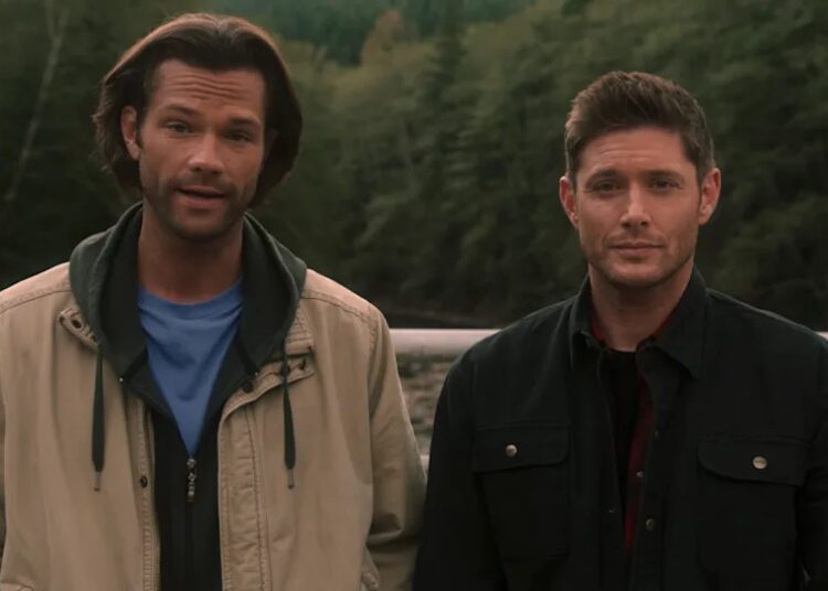 Jared Padalecki and Jensen Ackles in the Supernatural series finale.