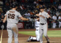 Mike Yastrzemski and Buster Posey