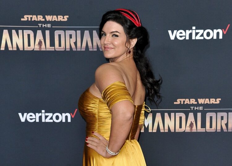 Gina Carano at the premiere of The Mandalorian.