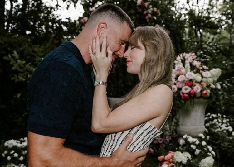 Travis Kelce and Taylor Swift recently got engaged. Photo: Reuters