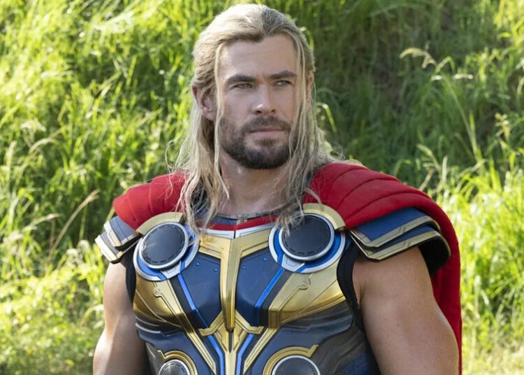Chris Hemsworth in Thor: Love and Thunder.
