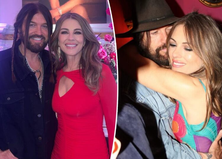 Elizabeth Hurley shares never-before-seen photos with 'Squirrel Man' Billy Ray Cyrus on his 64th birthday