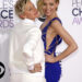 Ellen DeGeneres and Portia de Rossi at the 41st Annual People's Choice Awards