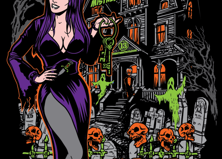 Elvira and Thirteenth Floor Set Los Angeles Haunted Hayride Takeover