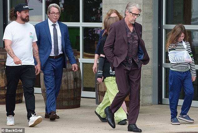 Matthew Broderick and Alan Ruck have been spotted together on the set of their upcoming film The Best Is Yet to Come for the first time