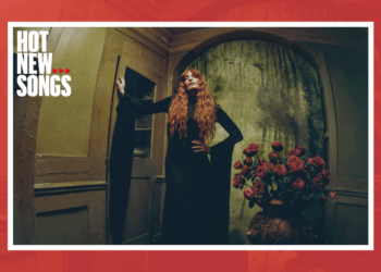 A photo of Florence Welch promoting her new album Everybody Scream