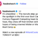 A screenshot of the caption from the Food Network's recent post about "Worst Cooks in America."
