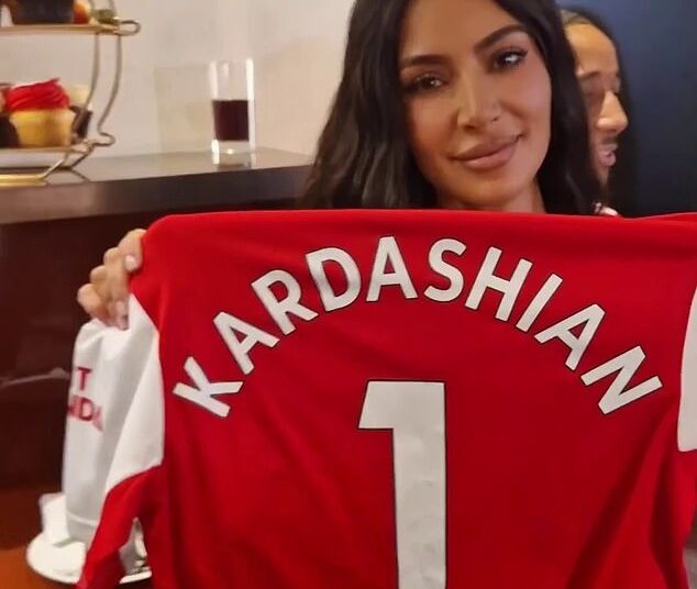 Kim Kardashian is an Arsenal fan because of her son, Saint - and her favourite player is winger Bukayo Saka