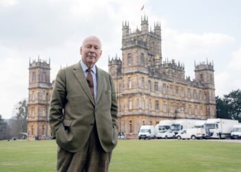 Image may contain Julian Fellowes Architecture Building Housing House Adult Person Accessories Formal Wear and Tie
