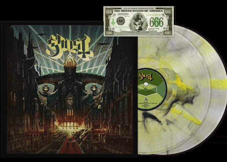 ghost meliora vinyl pressing mockup