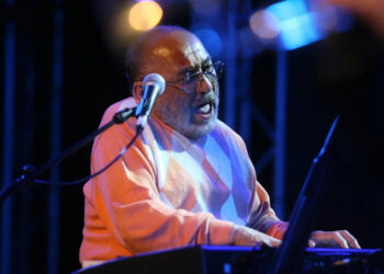 Eddie Palmieri performs on Aug. 2, 2009, at the Theatre de la Mer in Sete, Southeastern France.