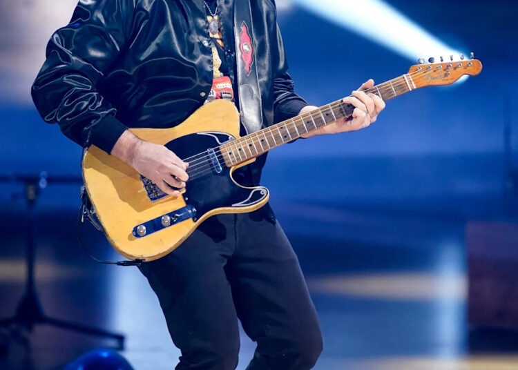 Brad Paisley performs during the CMT Giants: Alabama show at The Fisher Center for the Performing Arts in Nashville on Jan. 17, 2024.