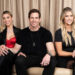 Heather El Moussa, from left, Tarek El Moussa and Christina Haack pose for a portrait to promote "The Flip Off" on Tuesday, Jan. 28, 2025, in Los Angeles. (Photo by Rebecca Cabage/Invision/AP)