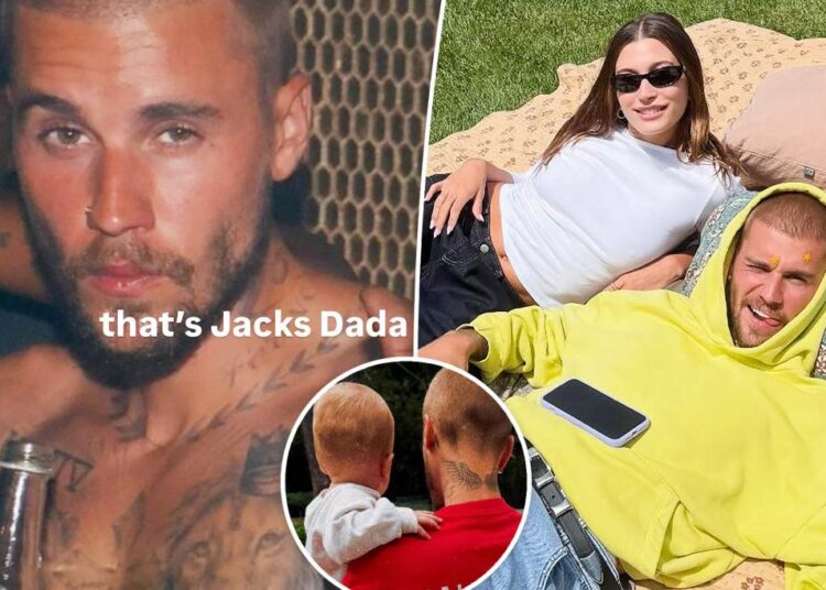 Hailey Bieber thirsts over husband Justin's shirtless photo: 'That's Jack's Dada'