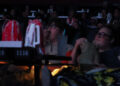 An audience watches a film at Alamo Drafthouse in Corpus Christi in June 2022.