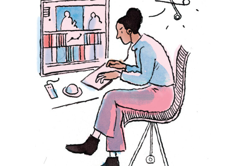 illustration of an editor