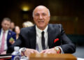 Kevin O'Leary, chairman of O'Leary Ventures, arrives to speak before a Senate Committee on Aging and a House Select Committee on the Chinese Communist Party joint hearing on April 9, 2025.