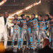 The Unreal Crew stands onstage with Terry Crews on AGT Episode 2013.