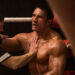 Dwayne Johnson as Mark Kerr in The Smashing Machine.