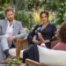 Prince Harry and Meghan Markle during their interview with Oprah Winfrey. Royal author Tom Quinn claims the interview was an example of how Meghan 'aired grievances' without her statements being 'challenged'