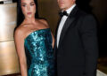 Katy Perry and Orlando Bloom at the Kering Caring for Women Dinner during New York Ready to Wear Fashion Week held at The Pool on September 9, 2024 in New York, New York.