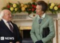 Irish president welcomes Princess Anne to Dublin residence