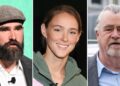 Jason Kelce and Kylie Support Ed Kelce at Girlfriend's Funeral