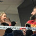 Jason Kelce and his wife, Kylie Kelce.Mark Konezny-Imagn Images