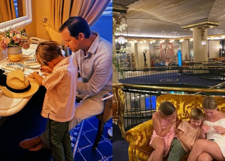 Jenna Bush Hager's family vacation in Rome Italy, son Hal Hager, husband Henry Hager, daughters Mila Hager and Poppy Hager, Instagram, August 25, 2025.