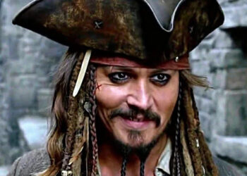 Johnny Depp in Pirates of the Caribbean.