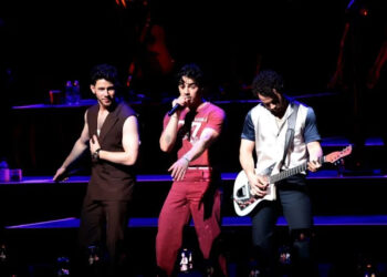 The Jonas Brothers perform at the Formula 1 Crypto.com Miami Grand Prix concert in 2023. File Photo by Gary I Rothstein/UPI