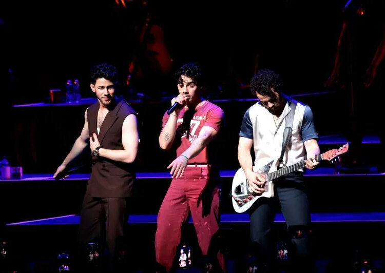 The Jonas Brothers perform at the Formula 1 Crypto.com Miami Grand Prix concert in 2023. File Photo by Gary I Rothstein/UPI