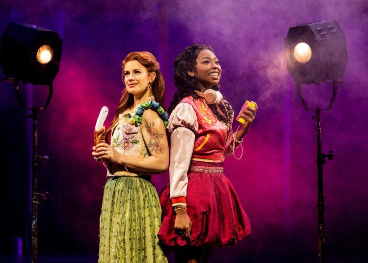Teal Wicks, left, and Rachel Webb in the North American Tour of "& Juliet."