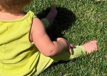 baby jack in a limegreen outfit