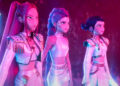 Huntr/x singing This Is What It Sounds Like in KPop Demon Hunters.