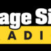the black, white, and yellow logo for page six radio