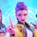 Mira, Rumi and Zoey are Huntr/x, fictional K-pop superstars who protect their fans using their secret identities as demon hunters.
