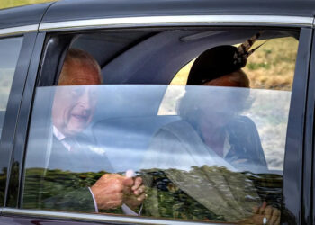 The King and Queen attend a service at Crathie Kirk, near Balmoral (PA)