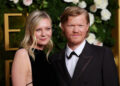 Kirsten Dunst, left, and Jesse Plemons attend the 82nd Golden Globe Awards in Beverly Hills, California, on Jan. 5, 2025.