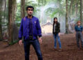 Sophie Mutevelian/Marvel Studios Kumail Nanjiani, Gemma Chan and Lia McHugh in 'Eternals'