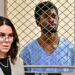 Lil Nas X, whose legal name is Montero Lamar Hill, is arraigned in court, next to his attorney Christy O'Connor, on four felony counts, including three counts of battery with injury on a police officer, Monday, Aug. 25, 2025, in Los Angeles. (Frederic J Brown/Pool Photo via AP)