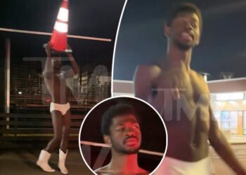 Lil Nas X seen roaming LA streets nearly naked in disturbing video, hospitalized then arrested