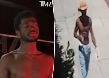 Lil Nas X stripped down completely before arrest, video shows