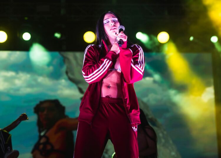 Lourdes Leon, aka Lolahol, performs in concert during the Brava Madrid Music Festival