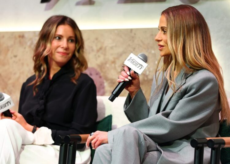 HOLLYWOOD, CALIFORNIA - APRIL 24: (L-R) Alison Levin and Dorit Kemsley speak onstage during the Variety 2025 Entertainment Marketing Summit presented by Deloitte at NeueHouse Hollywood on April 24, 2025 in Hollywood, California.  (Photo by Joe Scarnici/Variety via Getty Images)