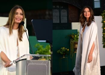 Maria Sharapova Wears Gabriela Hearst for Tennis Hall of Fame Event