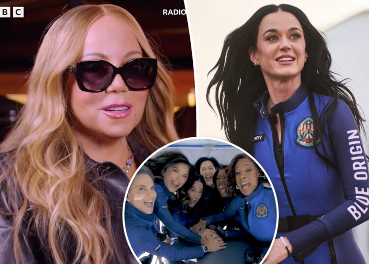 Mariah Carey just learned of Katy Perry's Origin space flight