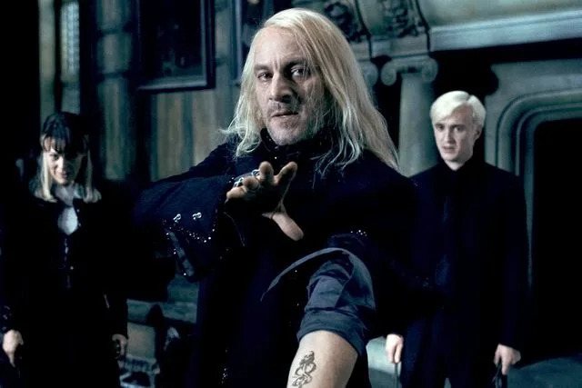 Warner Bros Jason Isaacs and Tom Felton in 'Harry Potter and the Deathly Hallows: Part I'