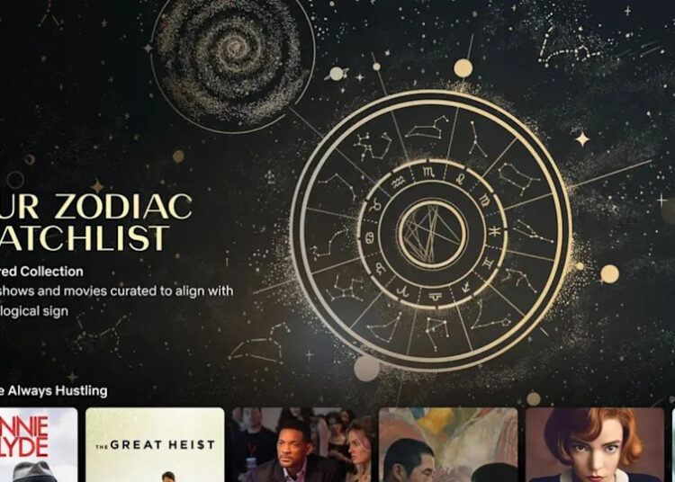 A screenshot of Netflix's zodiac wishlist.